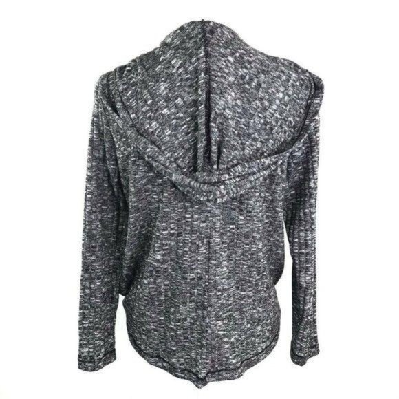 Juicy Couture Gray Hooded Faux Wrap Sweater - Picture 7 of 11